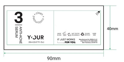 Bottle Label (Your Serum Label Front)